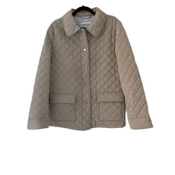Calvin Klein Jackets & Blazers - Calvin Klein large jacket in beige